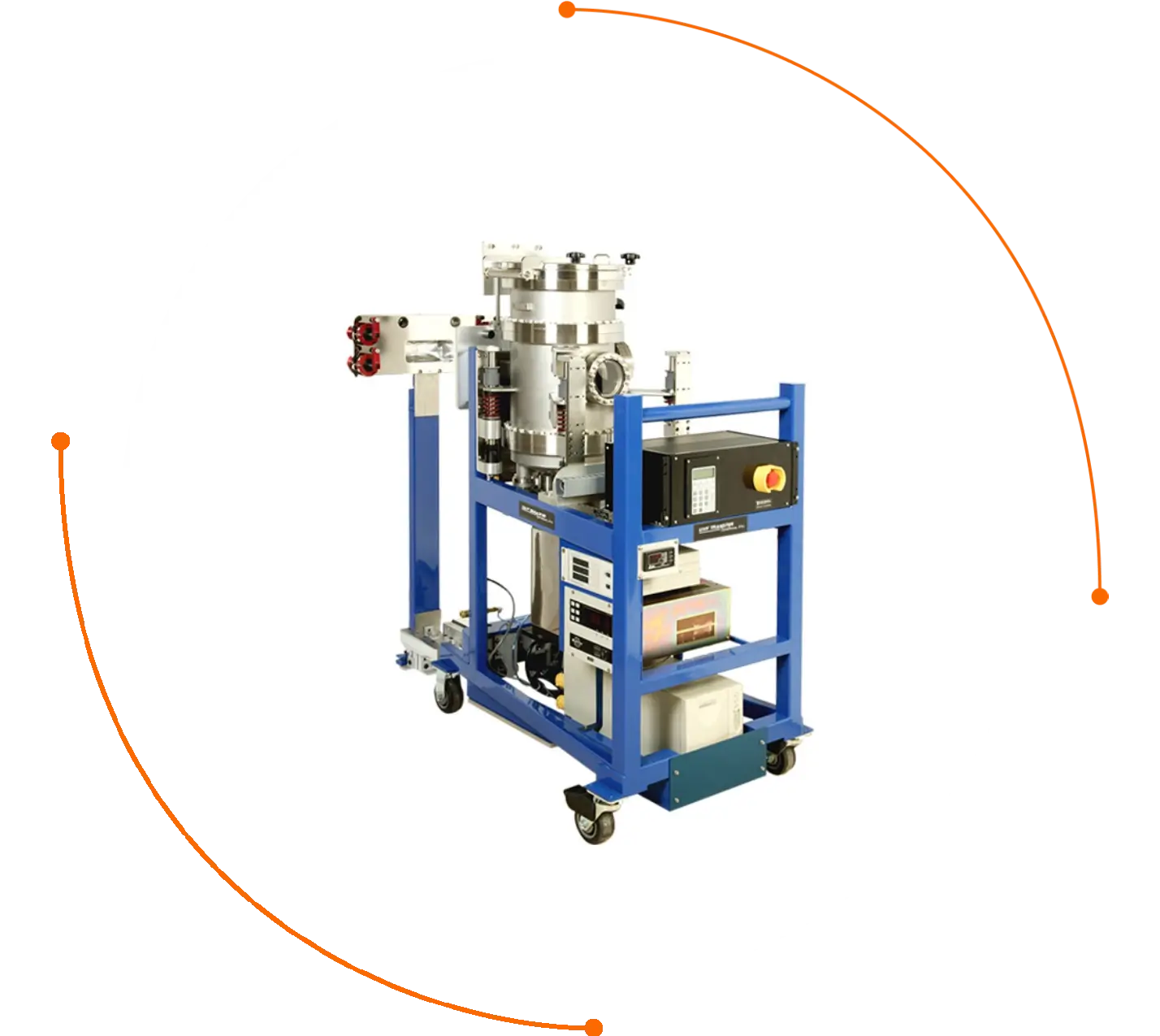 12 (1) Blue industrial vacuum system on wheels.