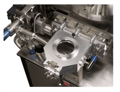 Stainless steel vacuum chamber with tubing
